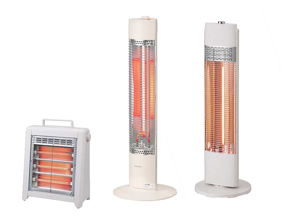 円筒形電気ヒーター ベージュ 楽天市場】ヒーター 電気ストーブ カーボンヒーター おしゃれ 700W